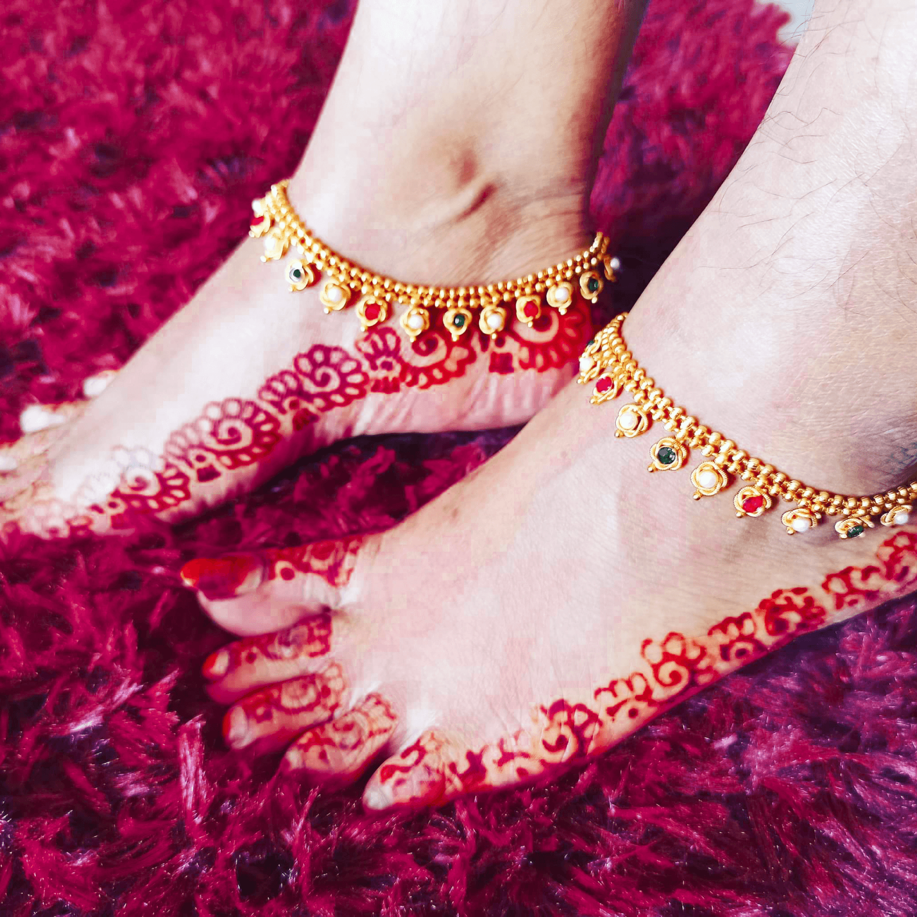 Rose Gold Satellite Anklet