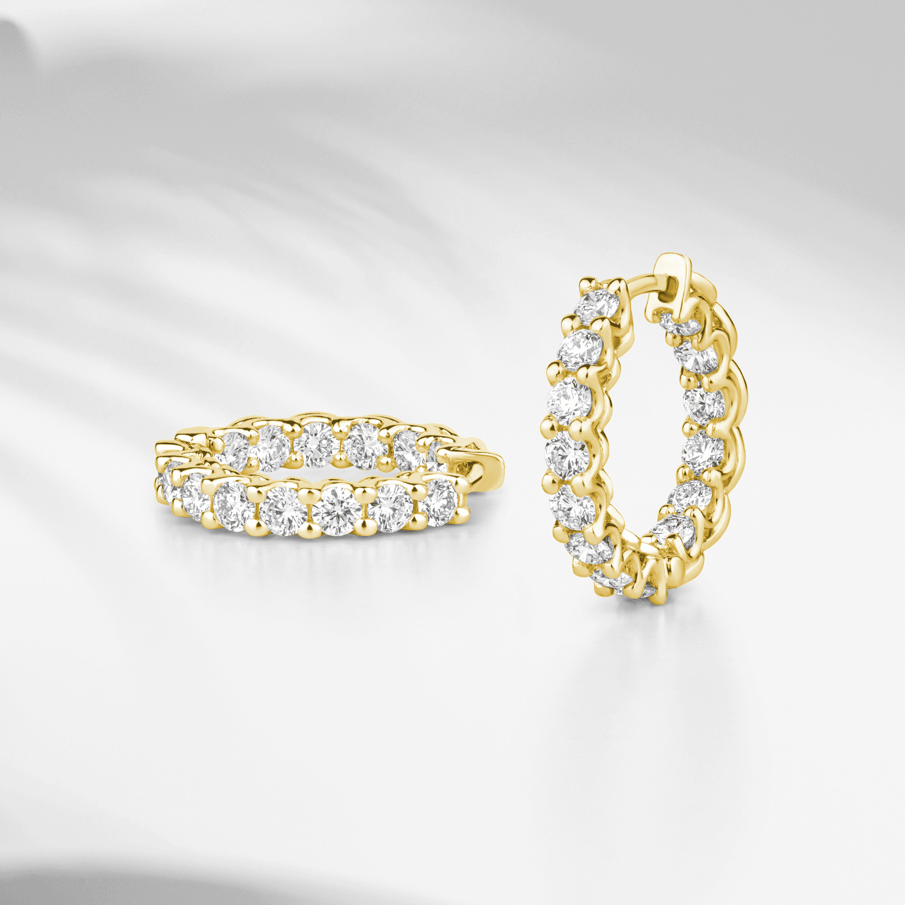 Diamond Hoop Earrings